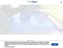 Tablet Screenshot of piscinassalgado.com